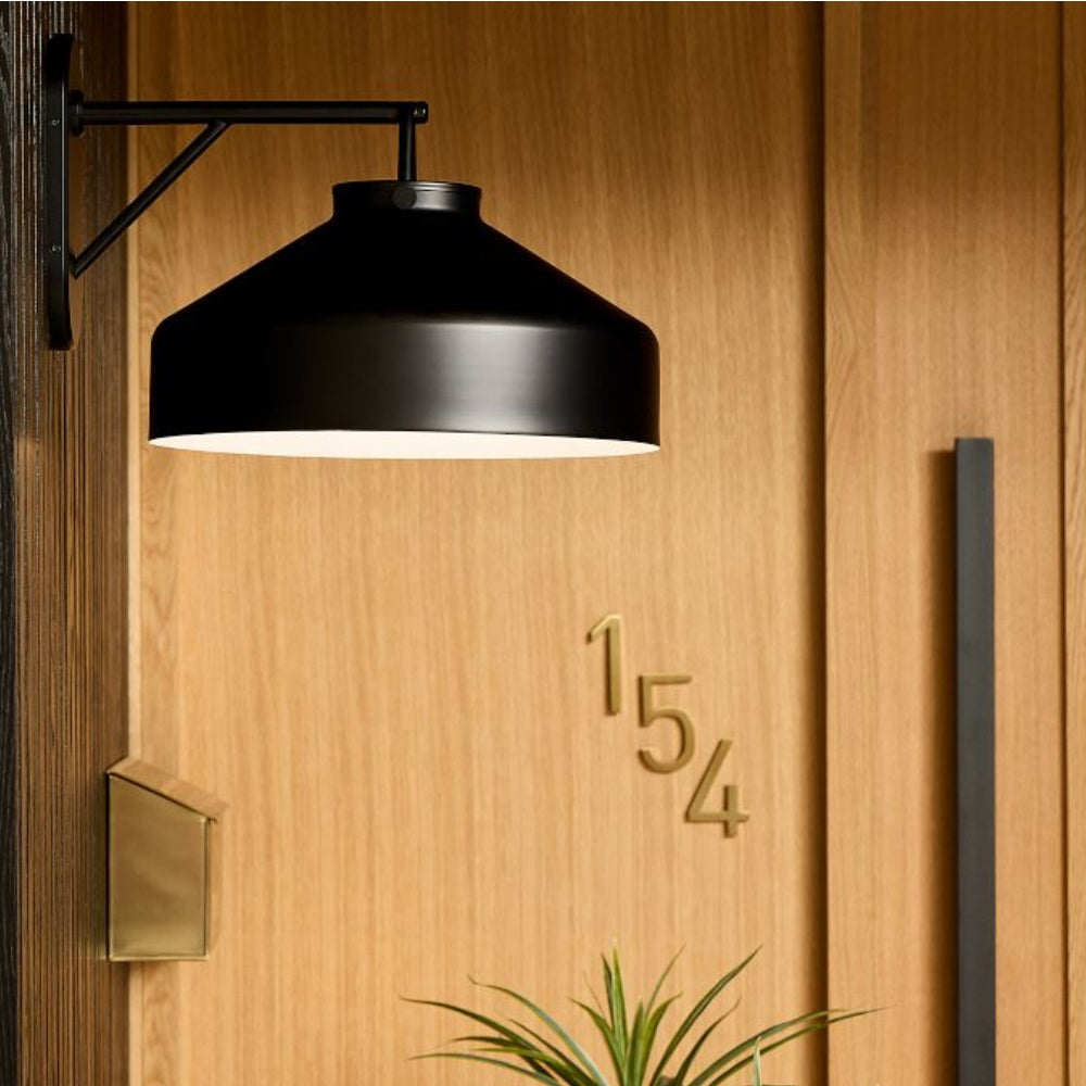 Modern Bell Jar Glass Sconce - Nordic Matte Metal Wall Light Outdoor