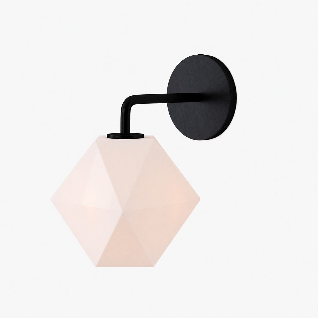 Talvior Geometric Modern Bathroom Sconce - Faceted Shade Light in Luxe Finishes