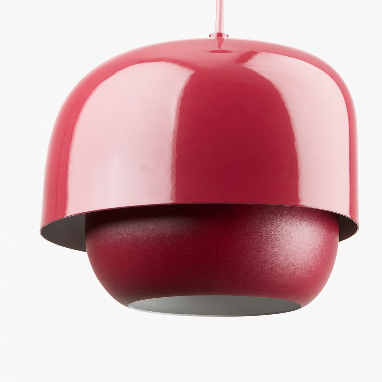 Clinco Retro-Modern Metal Pendant - Dual Shade Dome Light