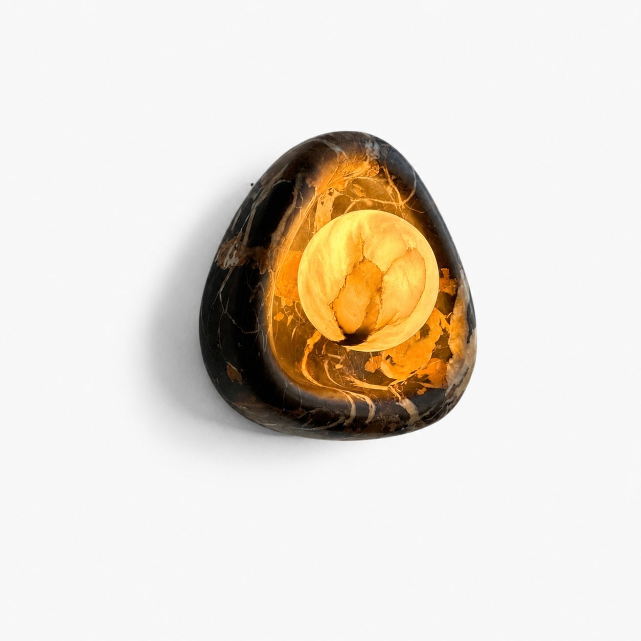 Black Pearl Marble Wall Lamp