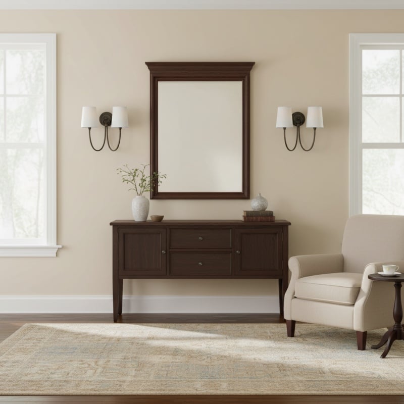 Roven Modern Double Wall Sconce with Curved Arms and Fabric Shades – Classic Accent Lighting for Bedroom