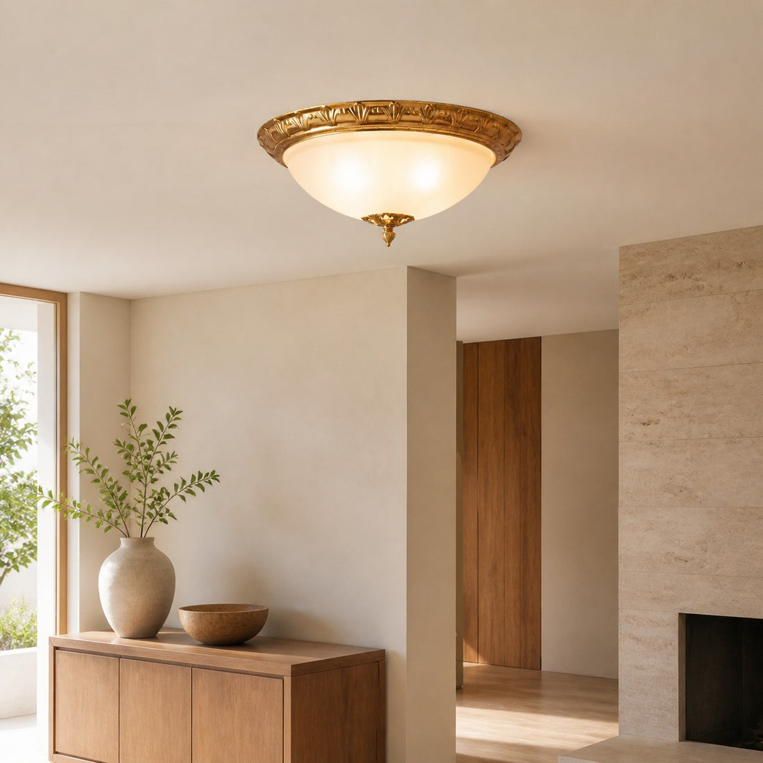 Deltana Flush Ceiling Lamp