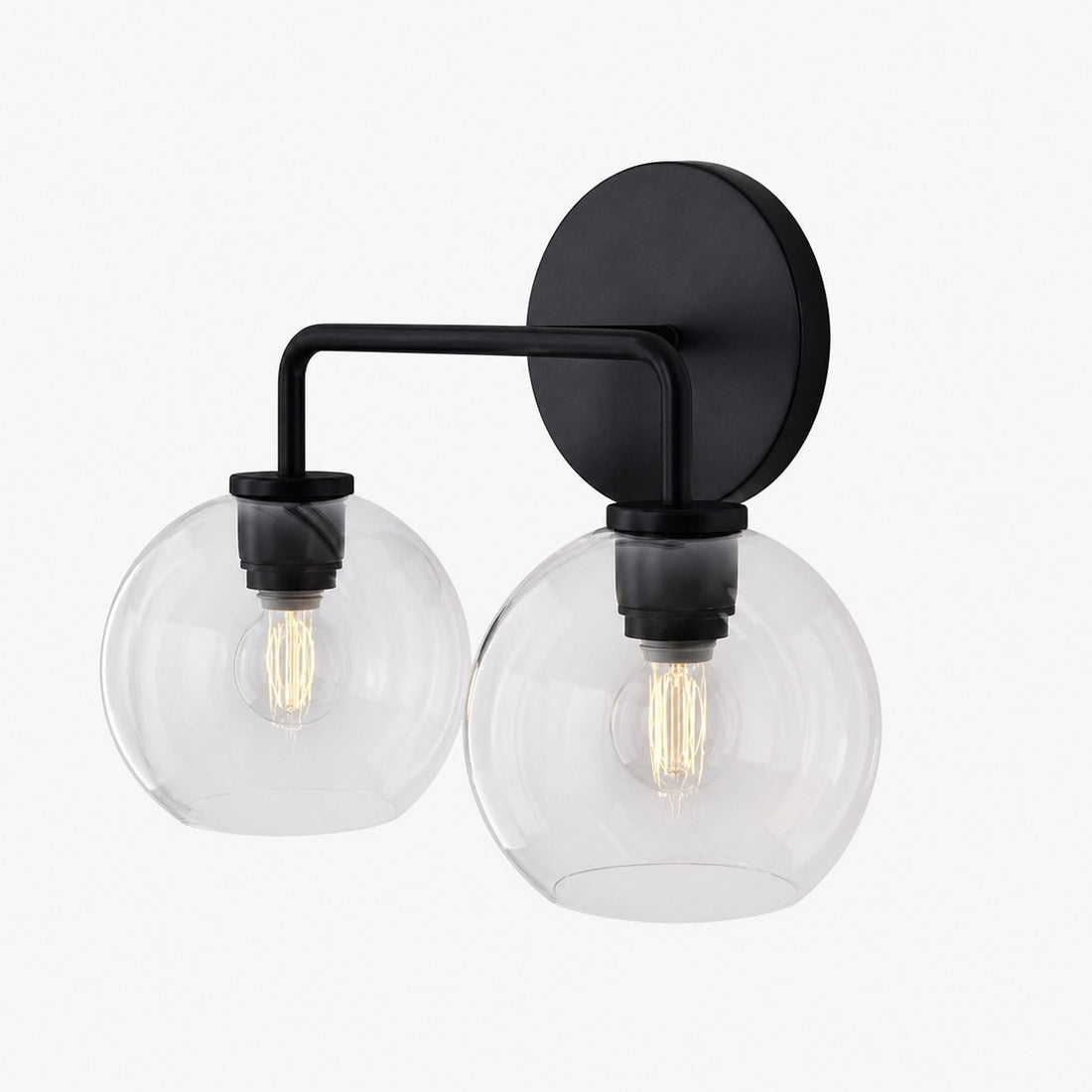 Selvion Artistic Globe Sconce Light - Handcrafted Glass Sculptural Wall Fixture