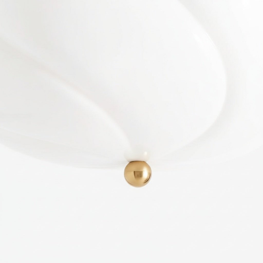 Modo Ceiling Light – Minimalist Glass Shade with Sleek Brass Frame for Dining Room
