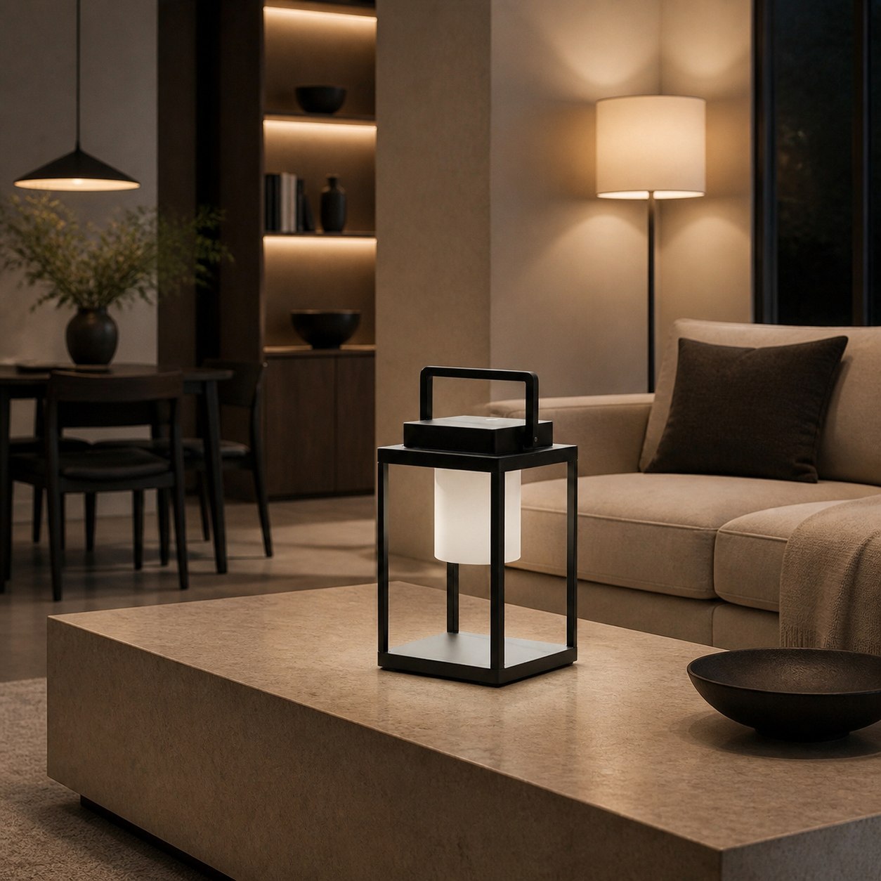 Veltor Portable Rechargeable Table Lamp – Modern Metal for Outdoor