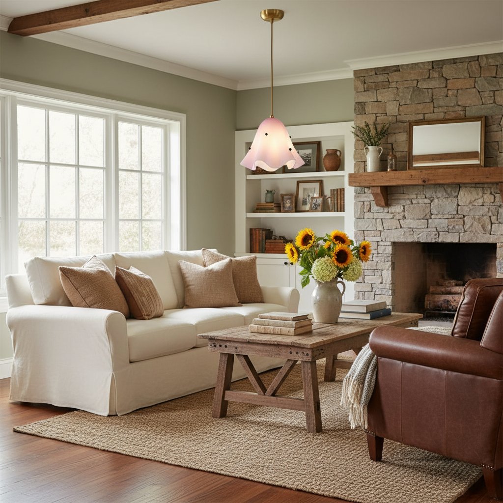 Bellina Artistic Glass Pendant Light - Modern Bloom Inspired Hanging Ceiling Lamp