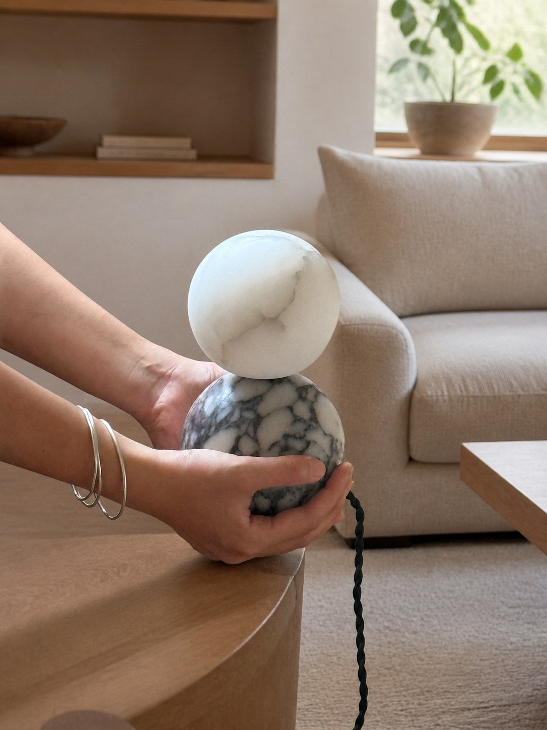 Lucide Marble Table Lamp
