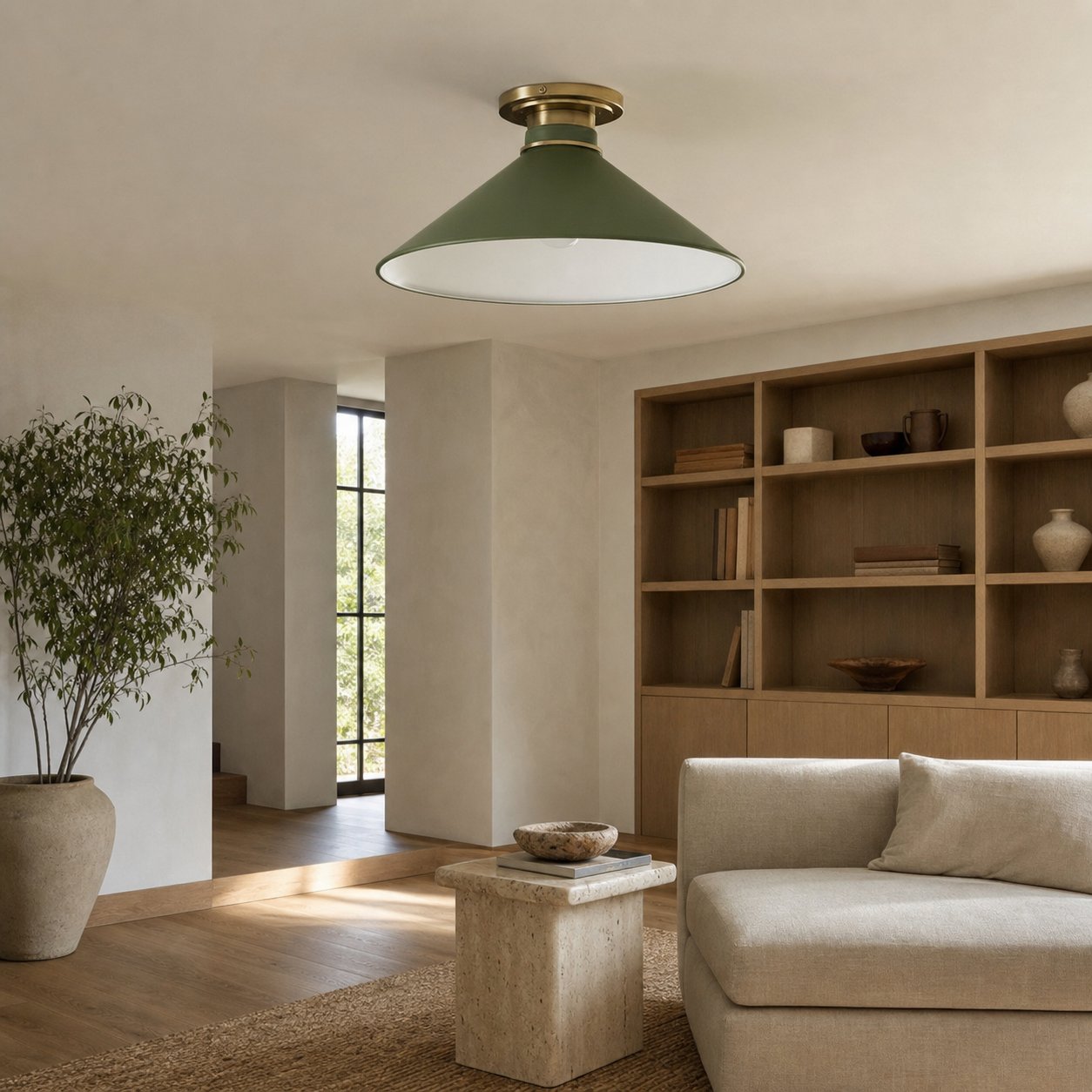 Aurenza Timeless Flush Mount Light - Farmhouse Design with Simple Elegant Charm