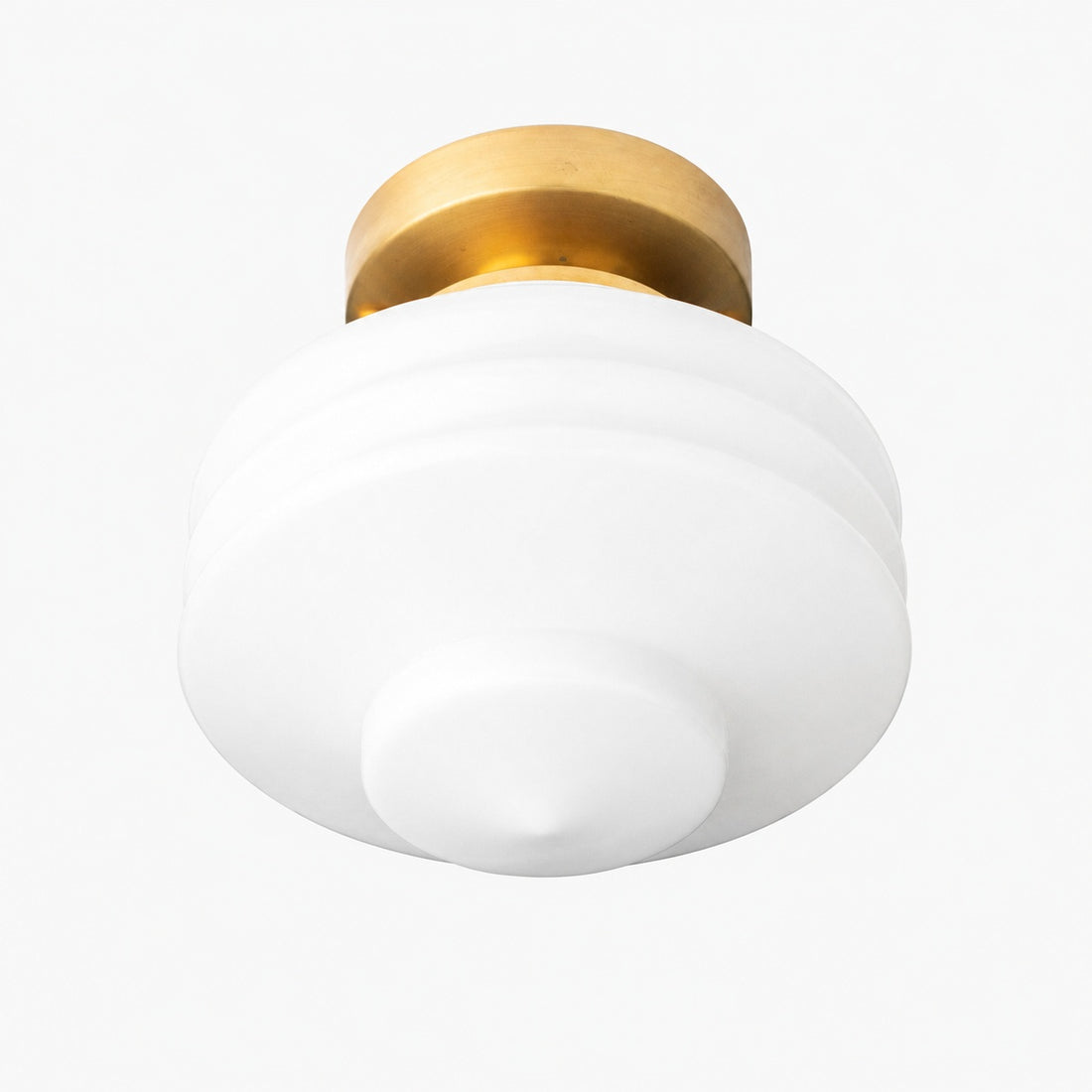Geotower Glass Art Deco Ceiling Light - Glass Globe - Elegant Home Fixture