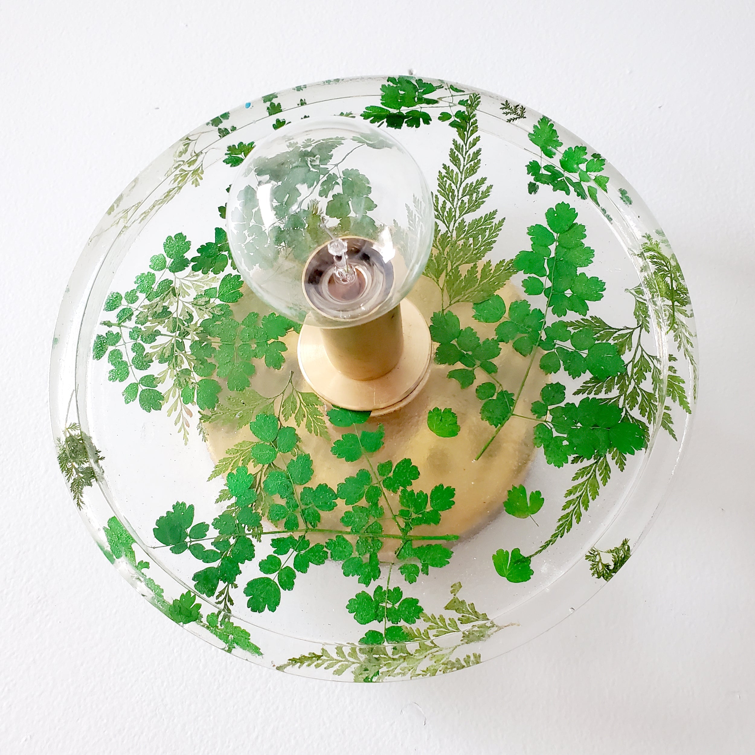 Botanical Wall Sconce - Handmade Resin Leaves Romantic Accent Lighting