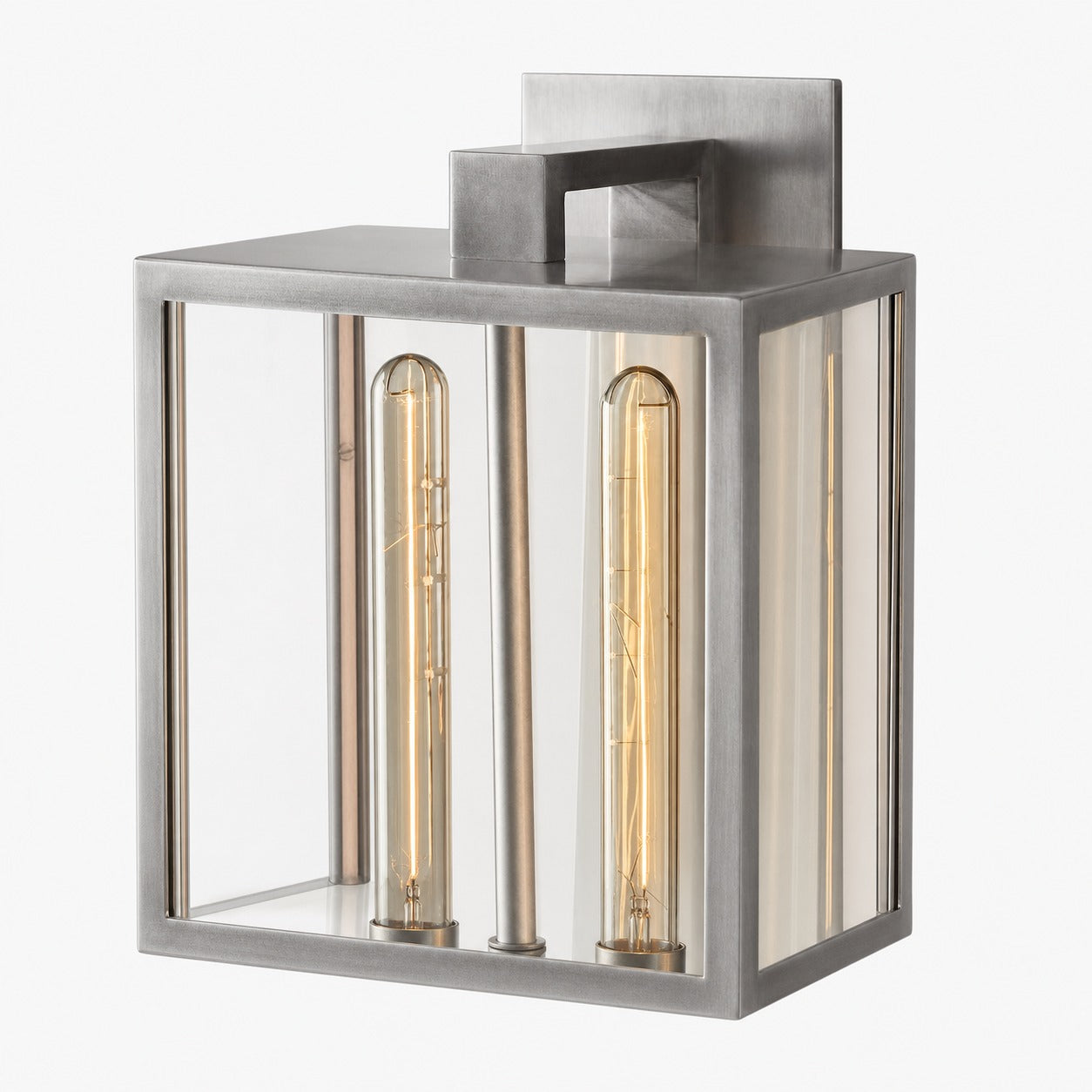 Classic Beckman Vintage Wall Sconce - Steel & Glass Linear Design