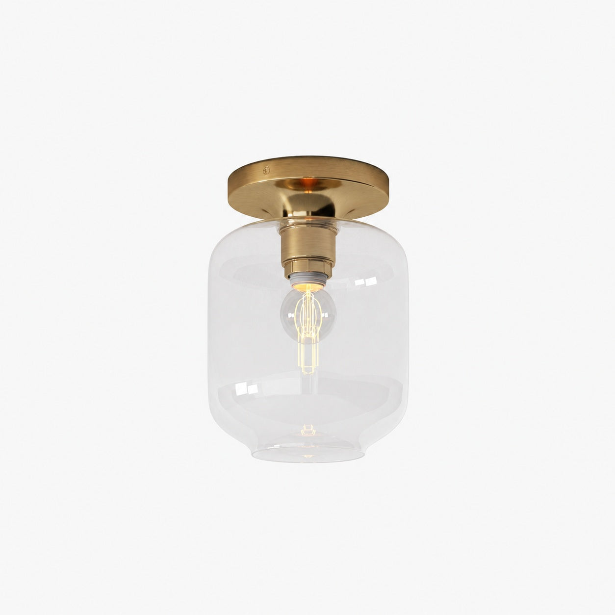 Lumivelle Sculptural Flush Mount Light – Modern Glass Ceiling Lamp