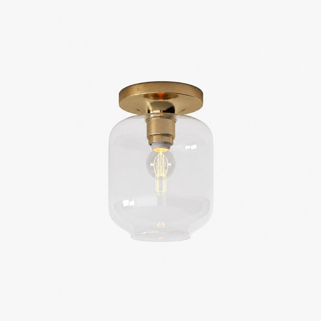 Lumivelle Sculptural Flush Mount Light – Modern Glass Ceiling Lamp