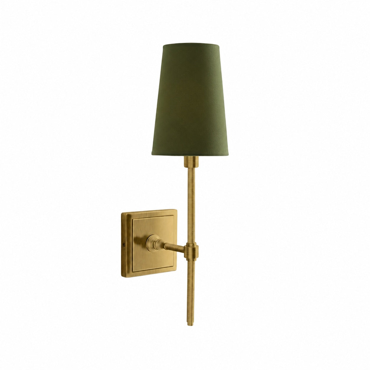 Derlina White Linen Shades Wall Lamp – Retro Metal Multi-Head Lighting Fixture