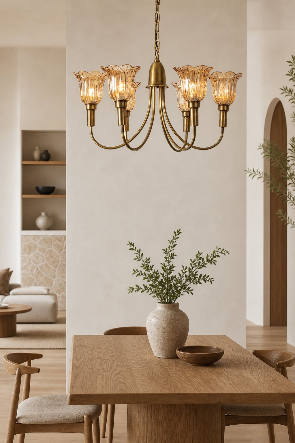 Columbia Brass Chandelier