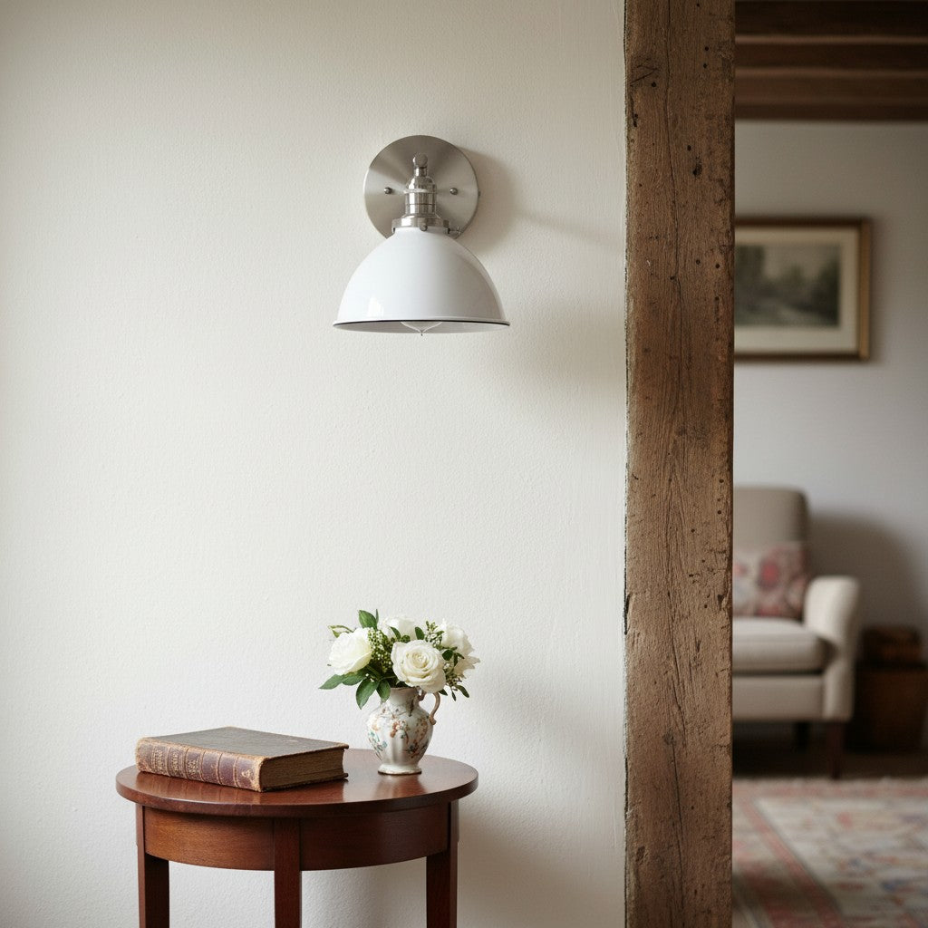 Conique Metal Contemporary Wall Light – Durable Metal Sconce for Bathroom or Hallway