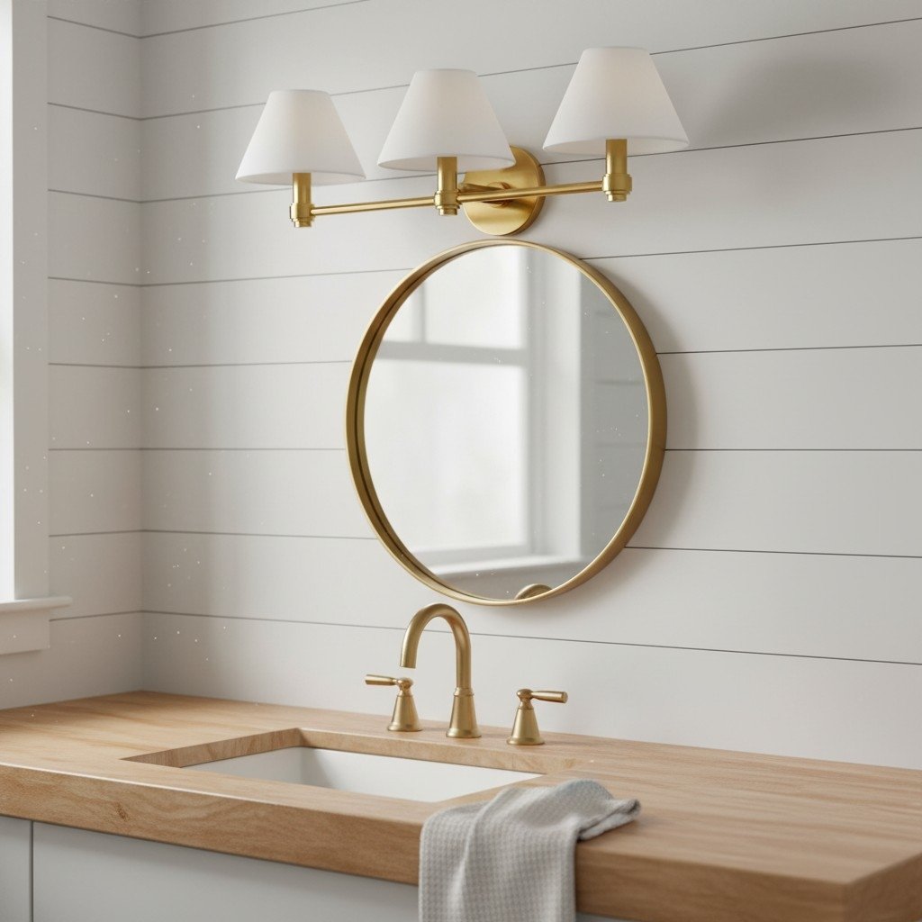 Roven Metal Wall Sconce – Sleek Metal Single or Triple Sconce for Vanity or Bathroom