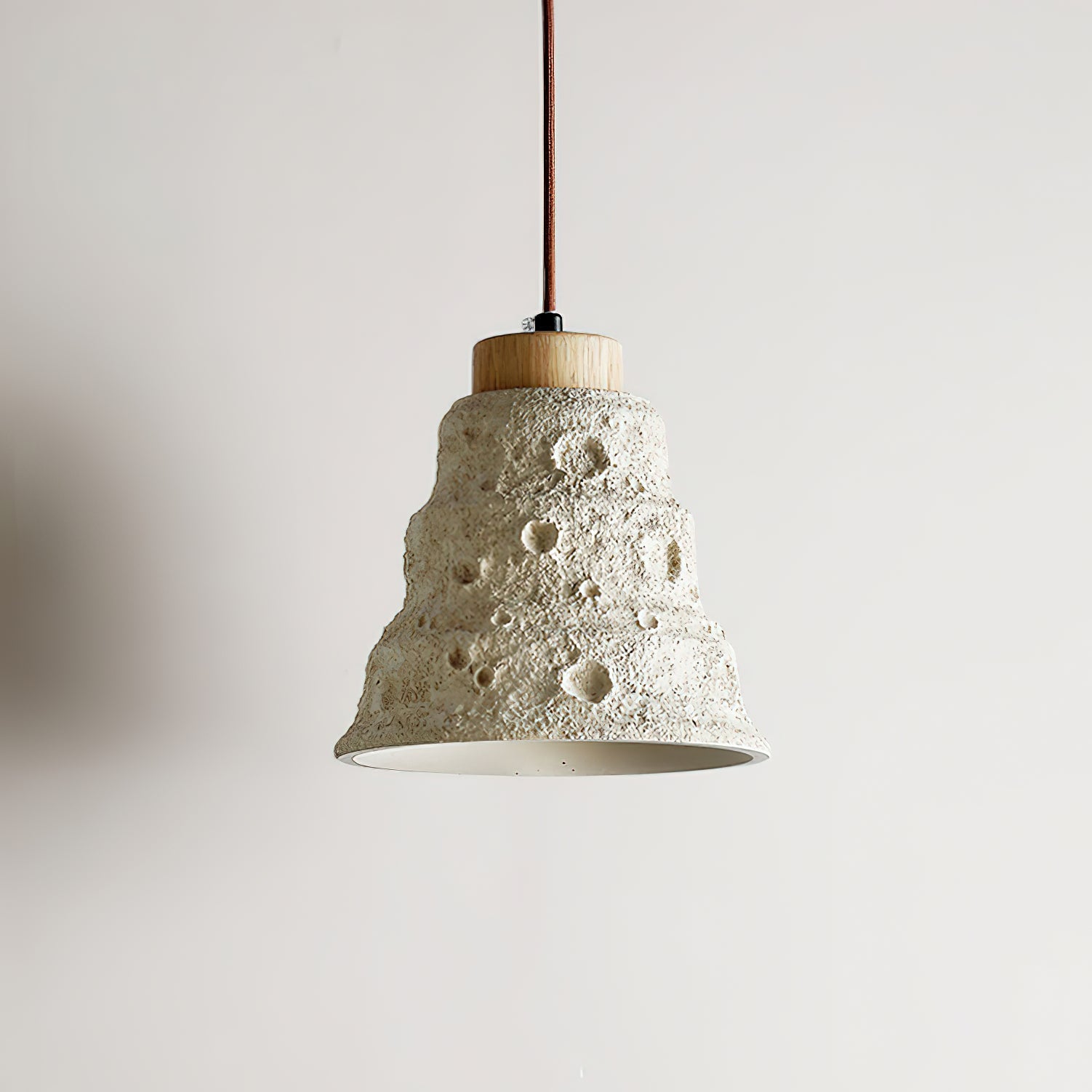 Japanese Wabi Sabi Cement Bell Shape Pendant Light