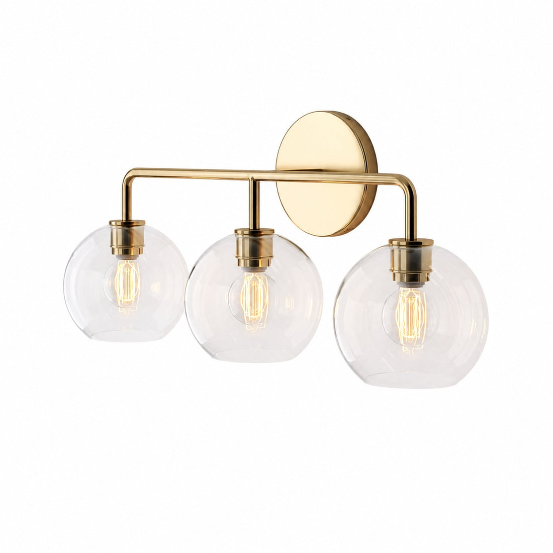 Selvion Artistic Globe Sconce Light - Handcrafted Glass Sculptural Wall Fixture