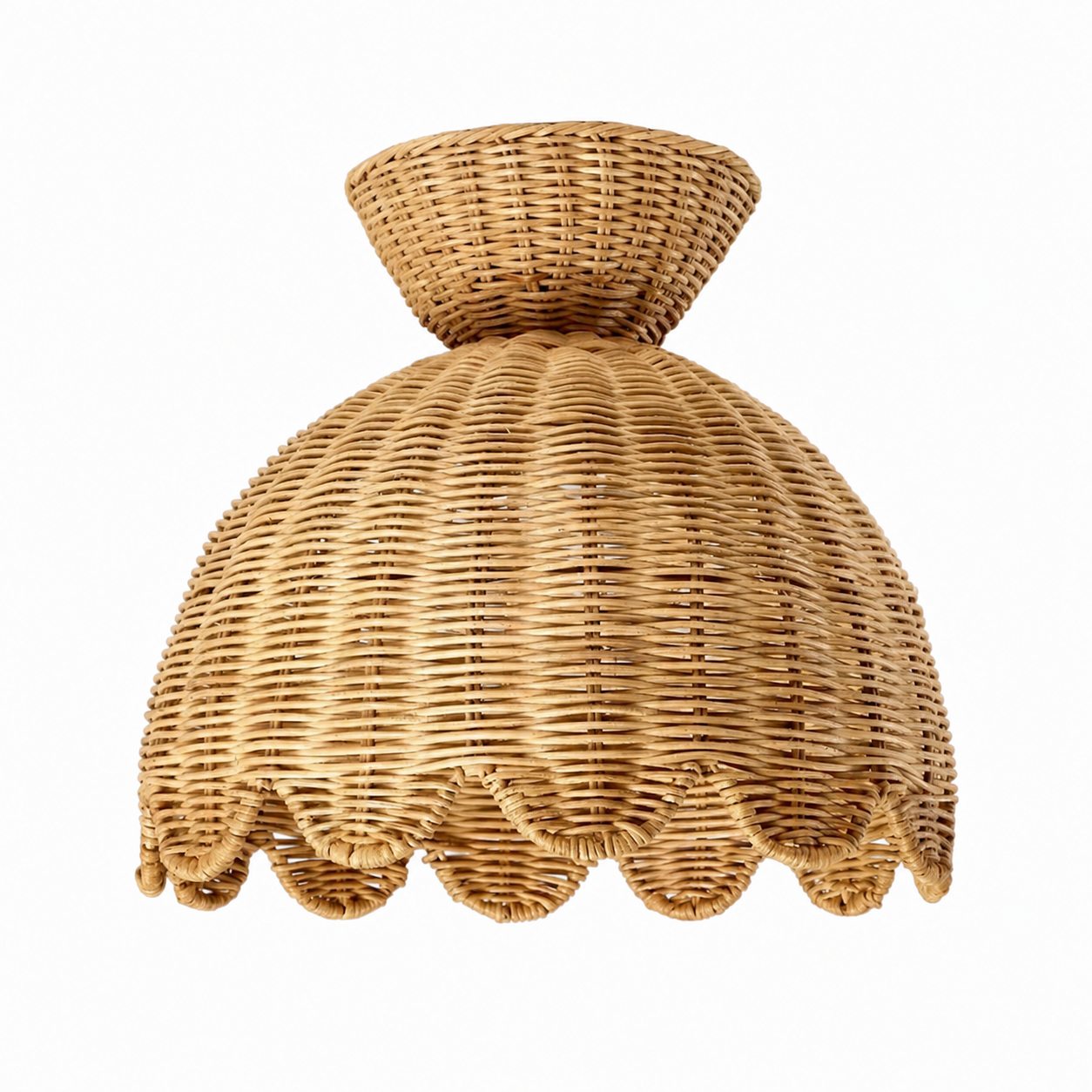 Rattalia Ceiling Light - Sculptural Flower Design in Natural Style for Kitchen Island