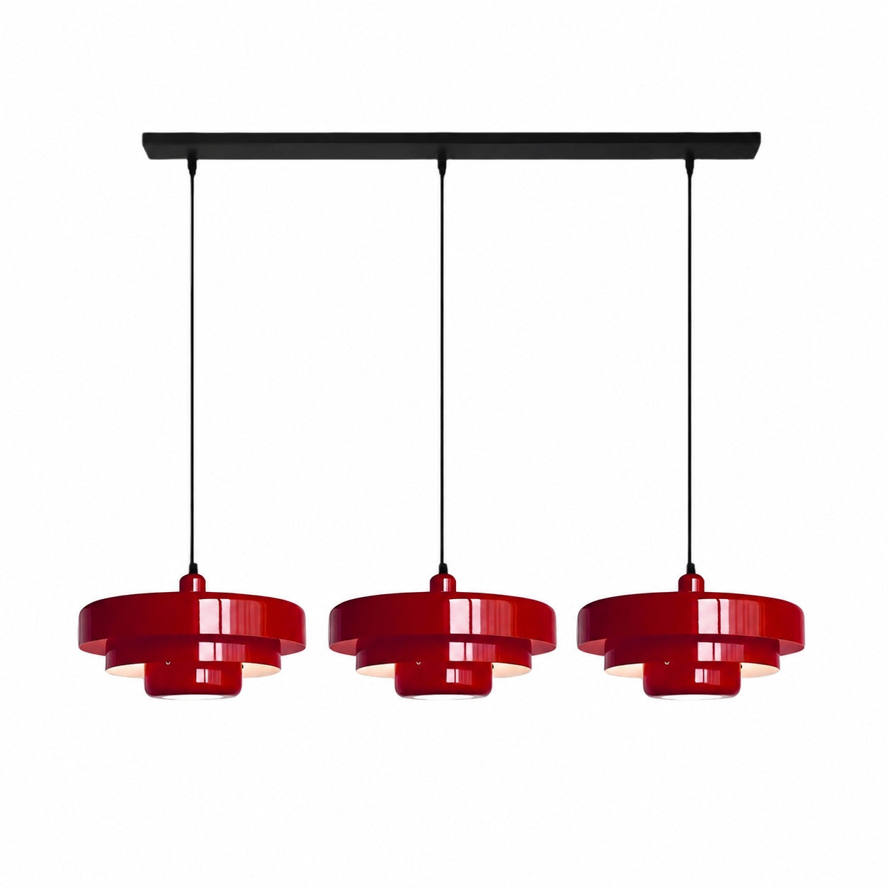 Malero Triple Layer Macarons Pendant Light - Modern Disc Form Lighting for Dining Room or Lounge N52