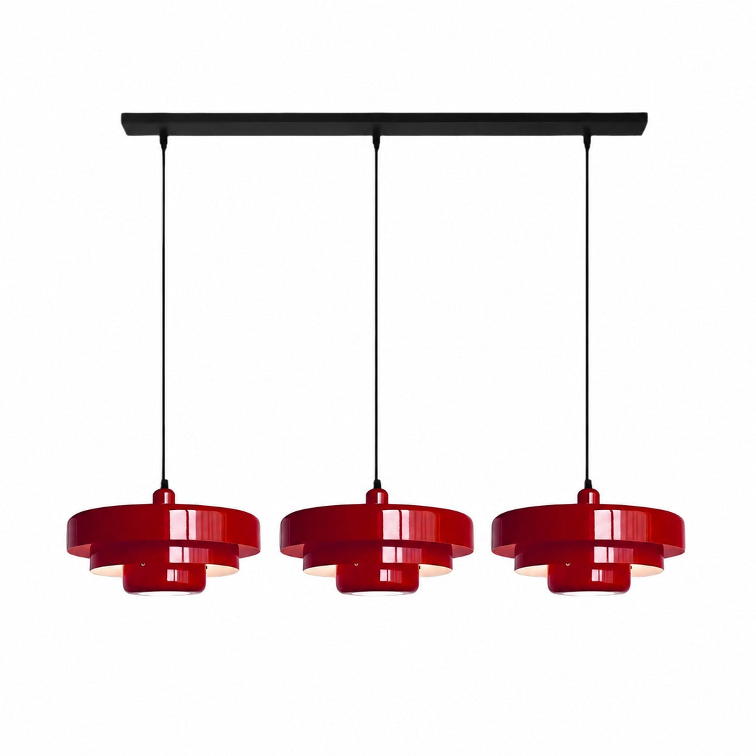Malero Triple Layer Macarons Pendant Light - Modern Disc Form Lighting for Dining Room or Lounge N52