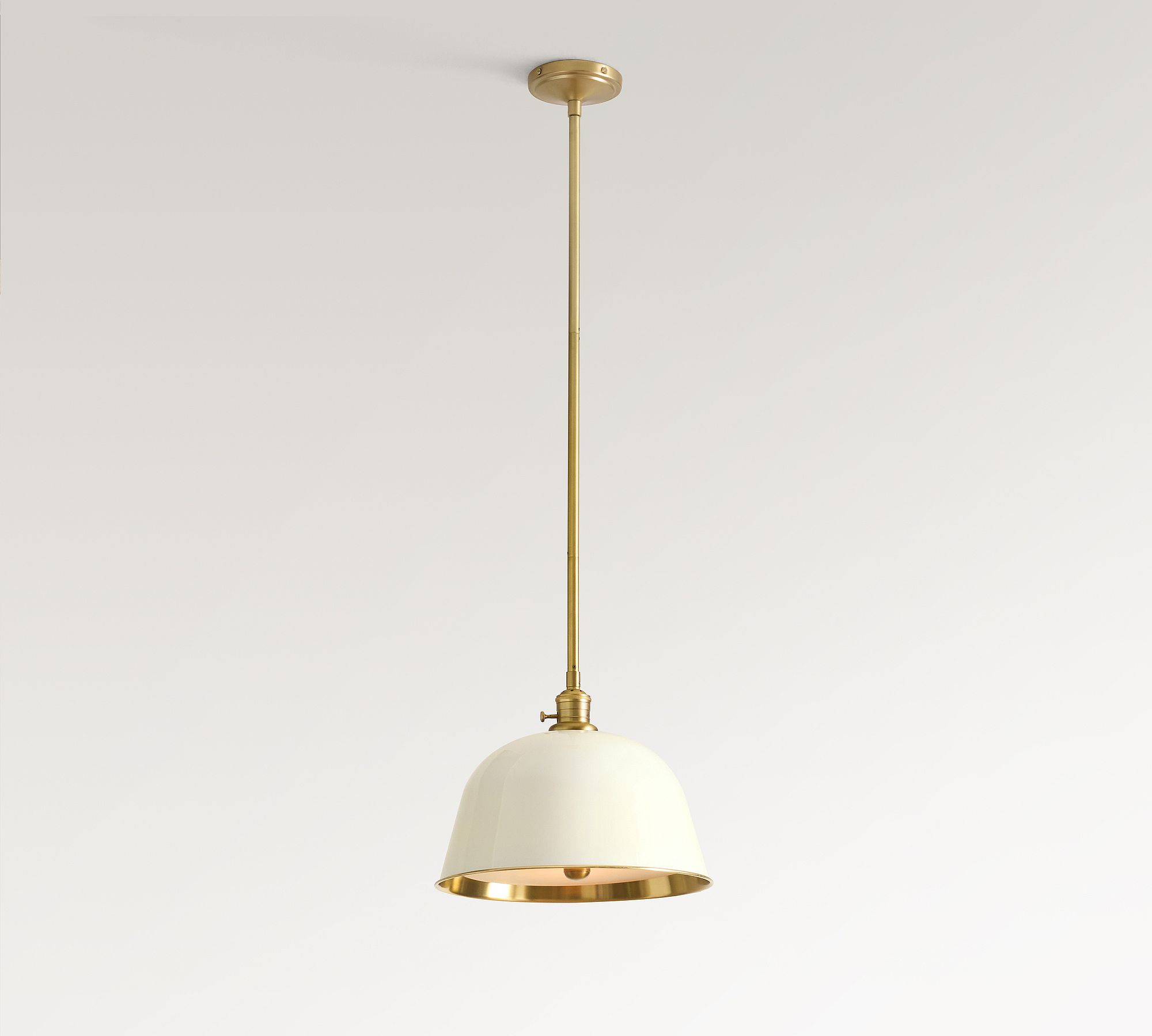 Forvara Metal Pole Pendant Light - Bell Diffuser Design for Kitchen Islands