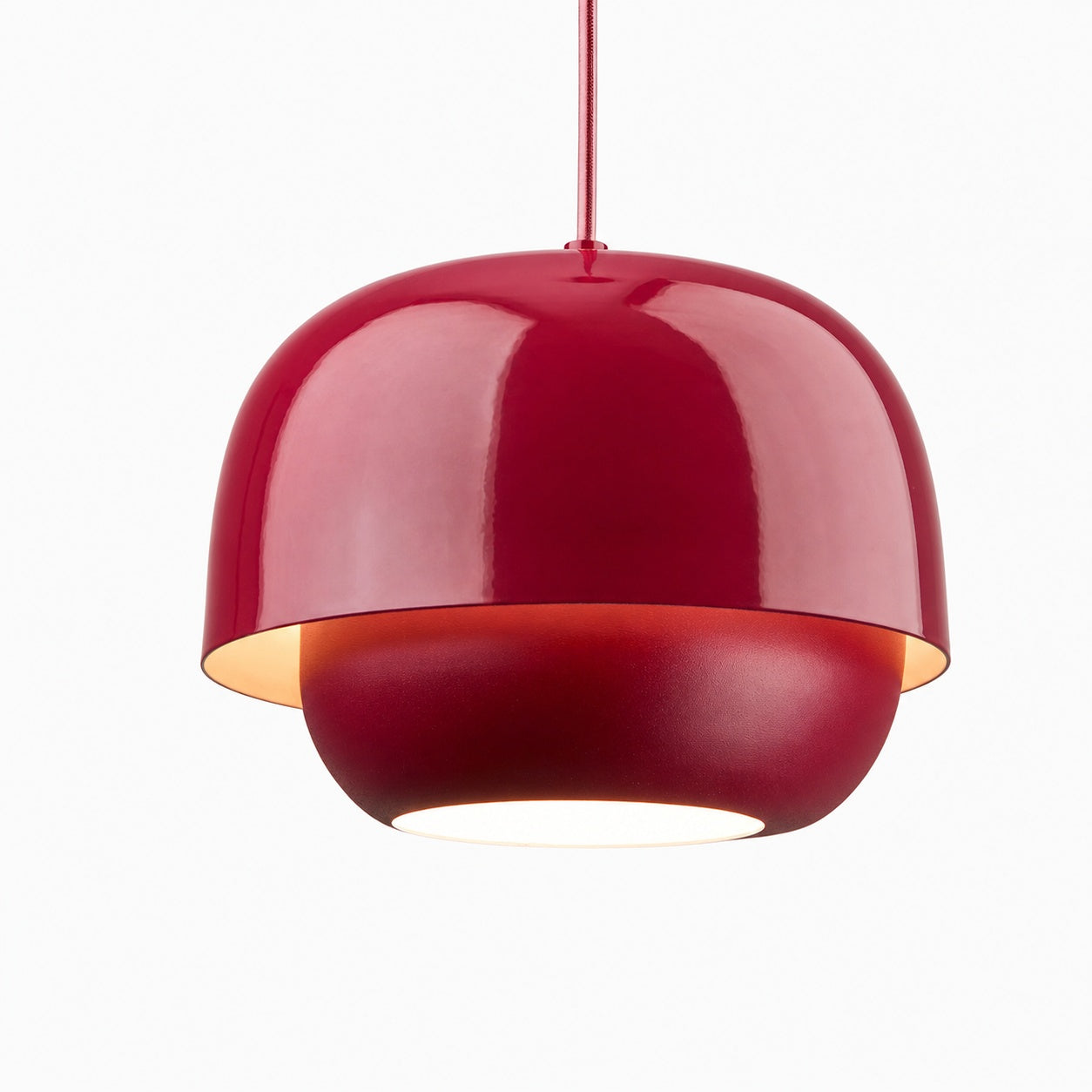 Clinco Retro-Modern Metal Pendant - Dual Shade Dome Light