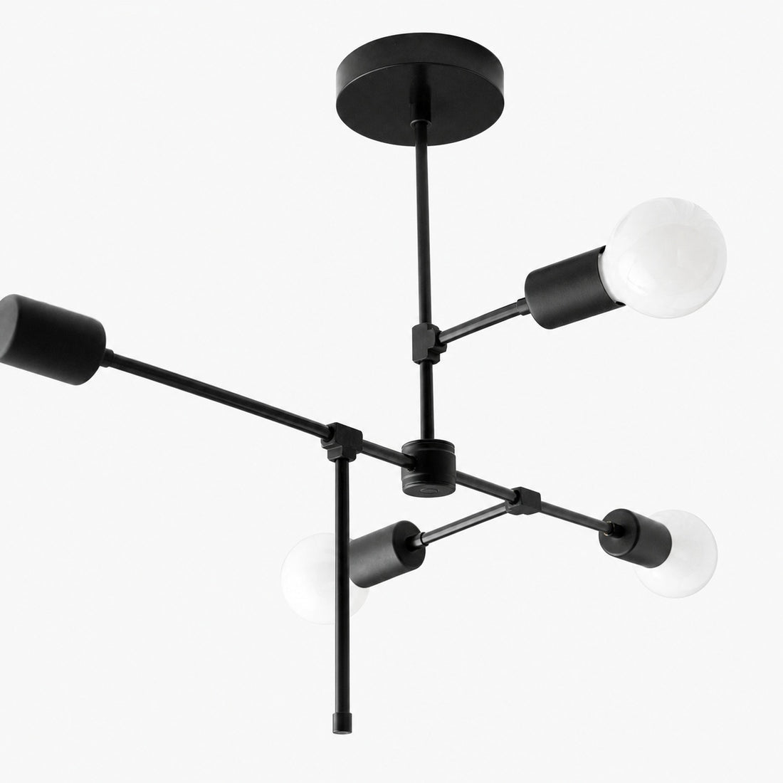 Mobilux Line 5 Light Chandelier - Modern Ceiling Hanging Lamp for Dining Room