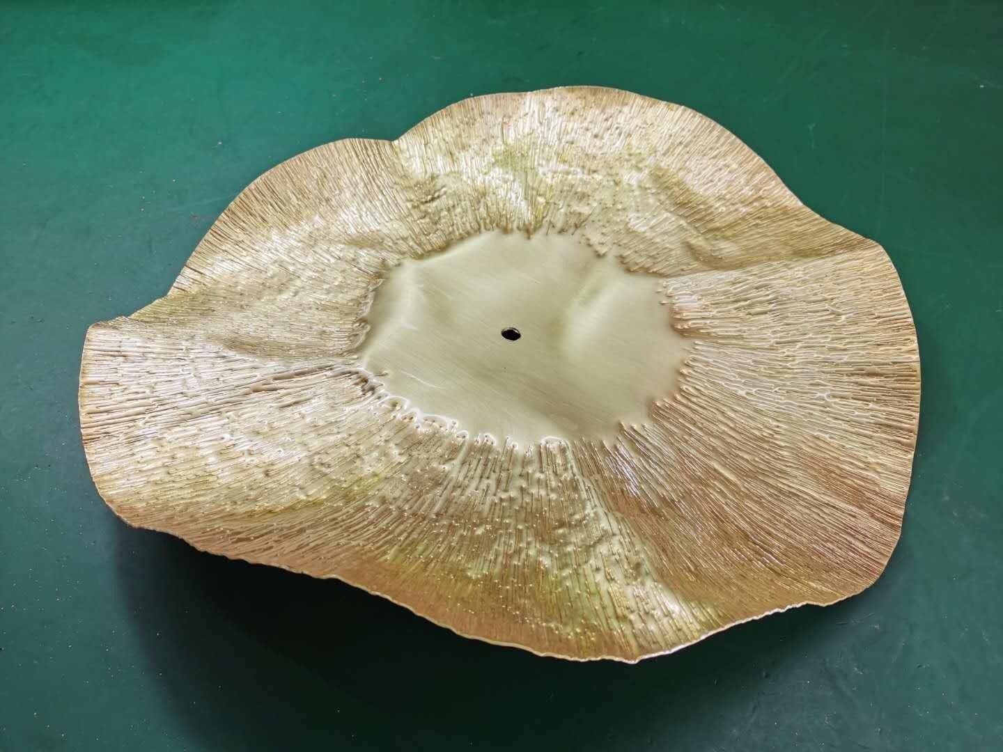 Hammered Brass Suspension Light