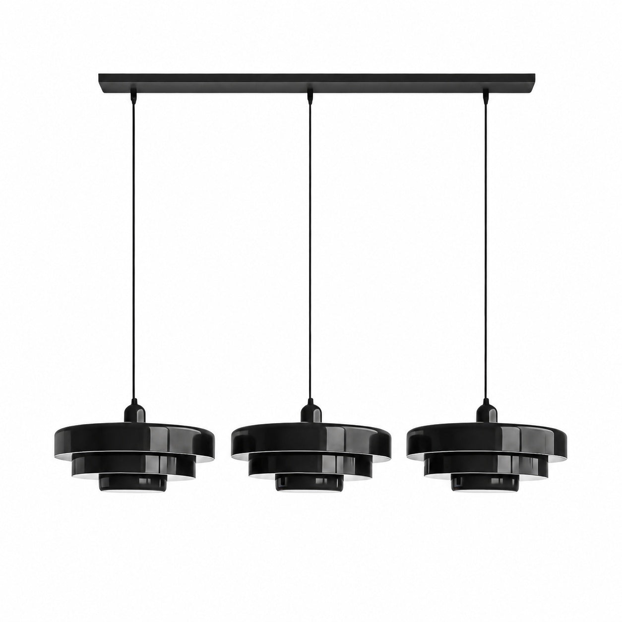 Malero Triple Layer Macarons Pendant Light - Modern Disc Form Lighting for Dining Room or Lounge N52