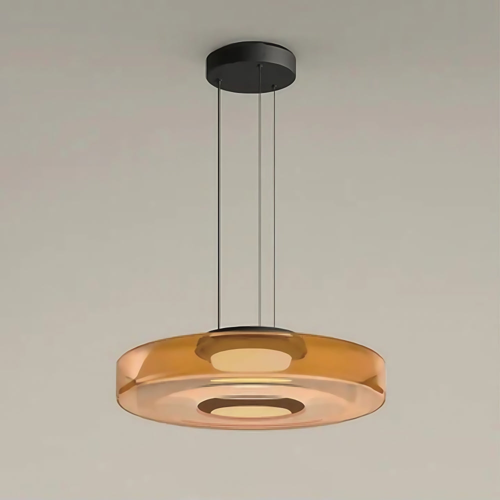Green Glass Pendant Light - Nordic Levels Series Hanging Light