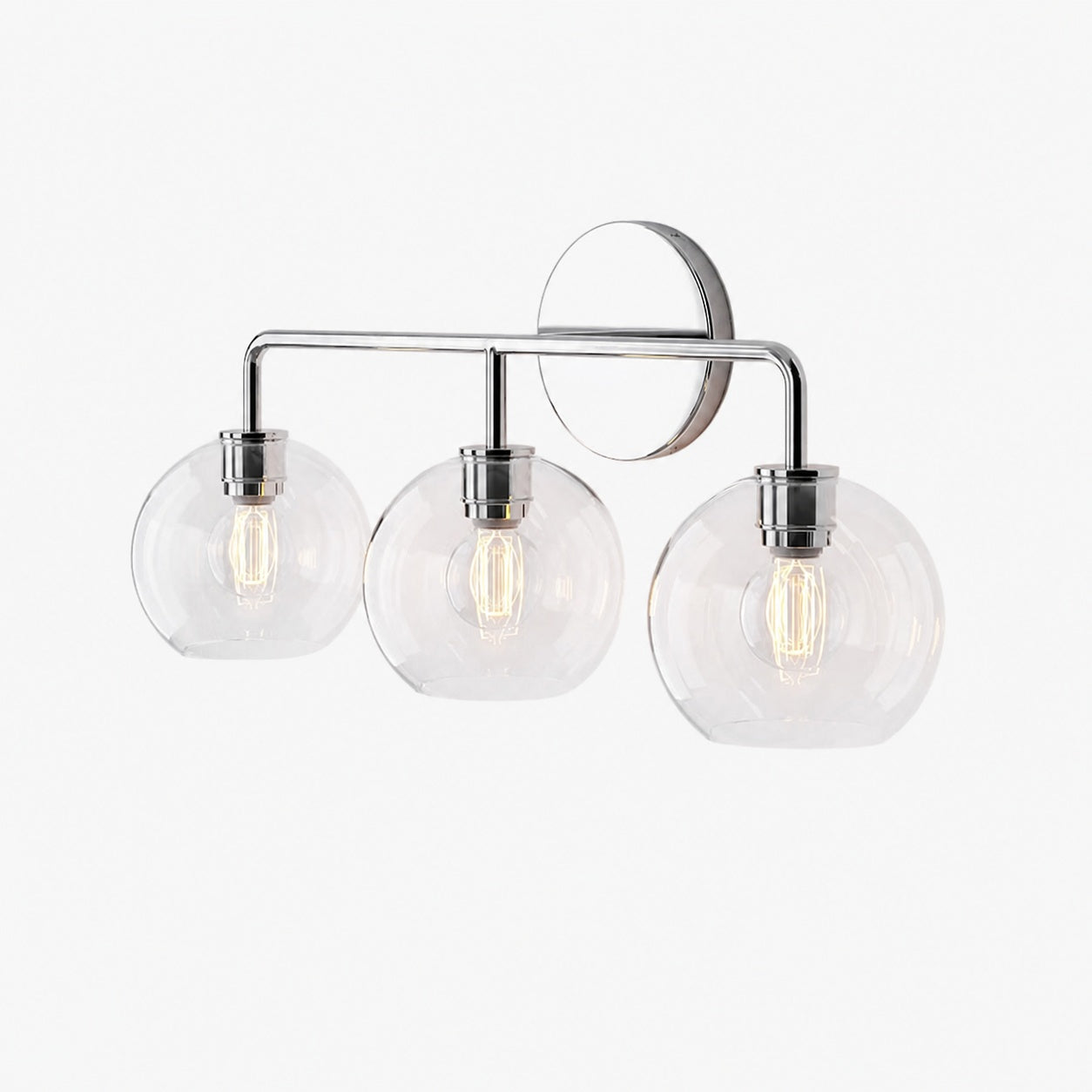 Selvion Artistic Globe Sconce Light - Handcrafted Glass Sculptural Wall Fixture