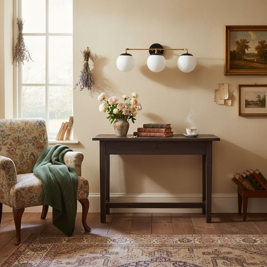 Glorica Glass Wall Sconce - Modern Vintage Vanity Light Fixture