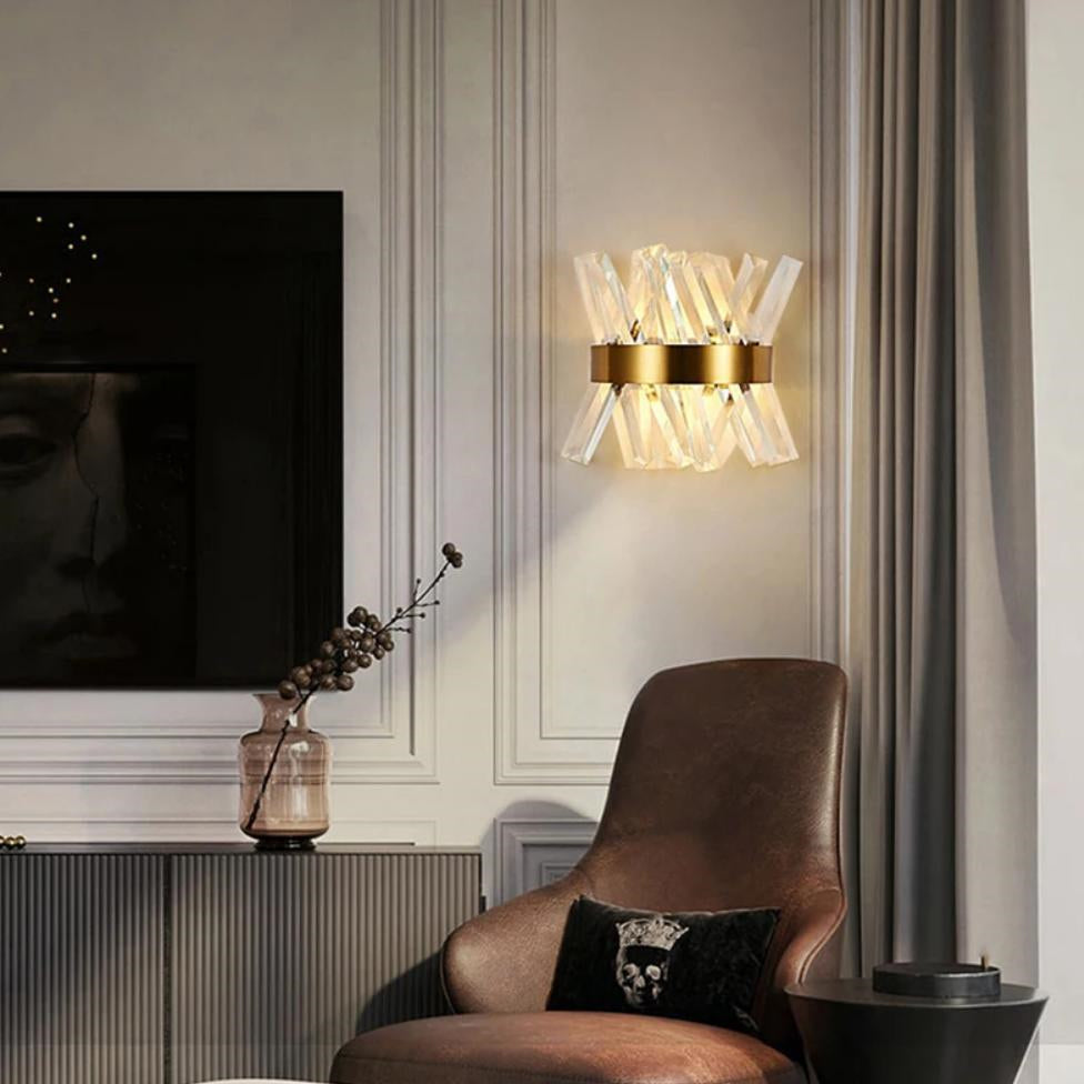 Modern Luxury Crystall Bedside Wall Light
