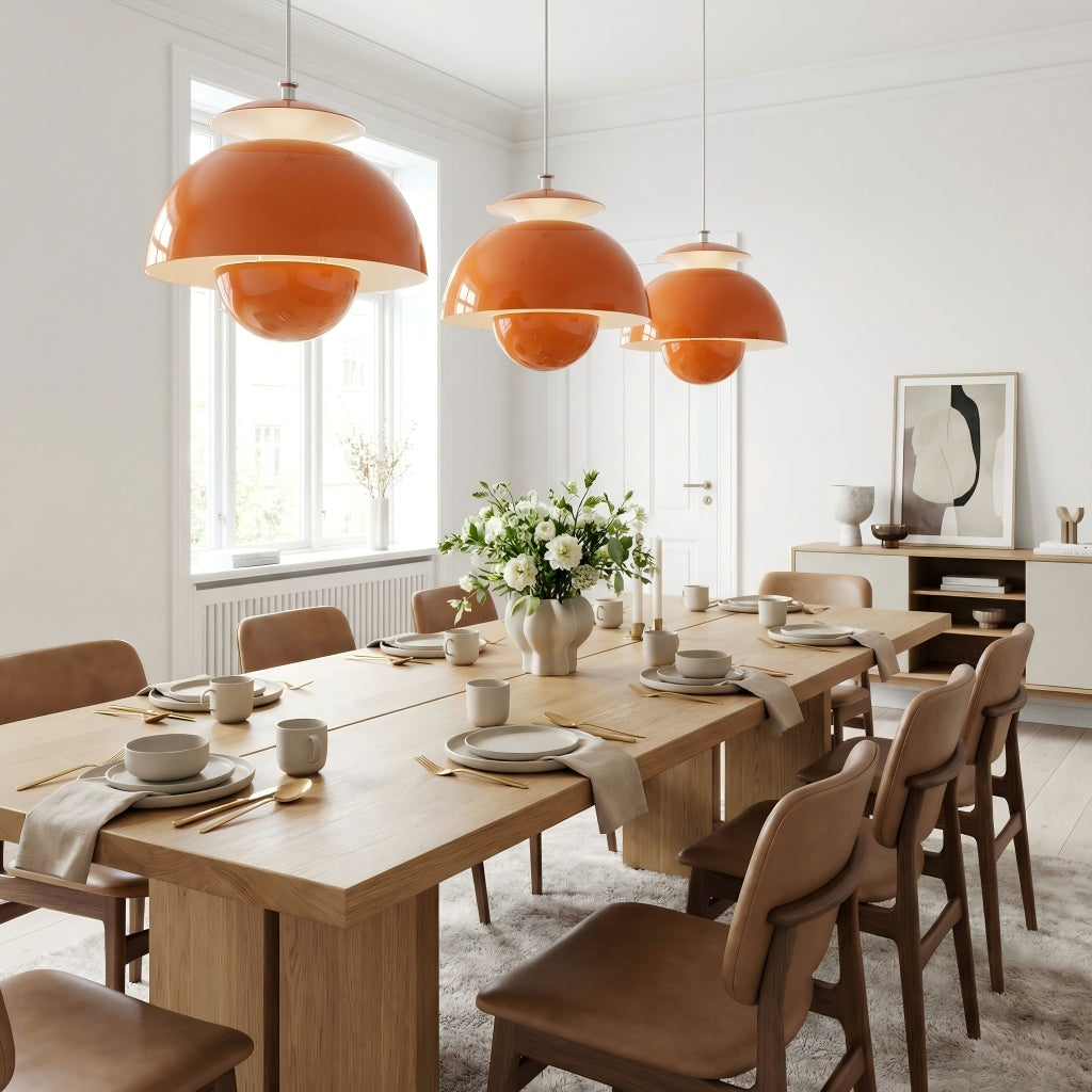 Orin Modern Nordic Metal Flower Hanging Light - Decorative Pendant Lamp for Bedroom and Kitchen