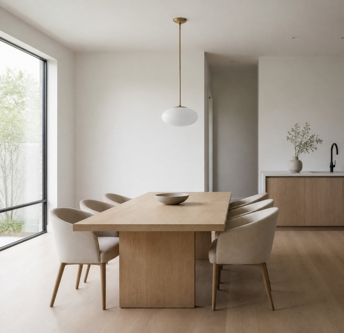 Ovalitus Elegant Oval Pendant Brings Mood Lighting for Kitchen Island