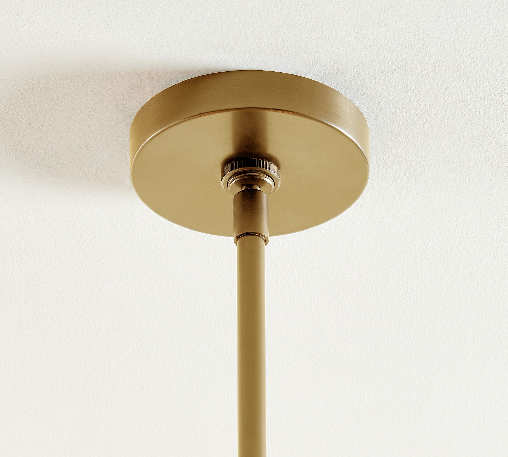 Lumora Crystal Pendant Light – Elegant Tumbled Brass & Cut Glass