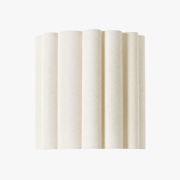 Velura Linen Fold Wall Sconce - Fabric Soft Pleated Design Ambient Lighting for Bedroom or Hallway