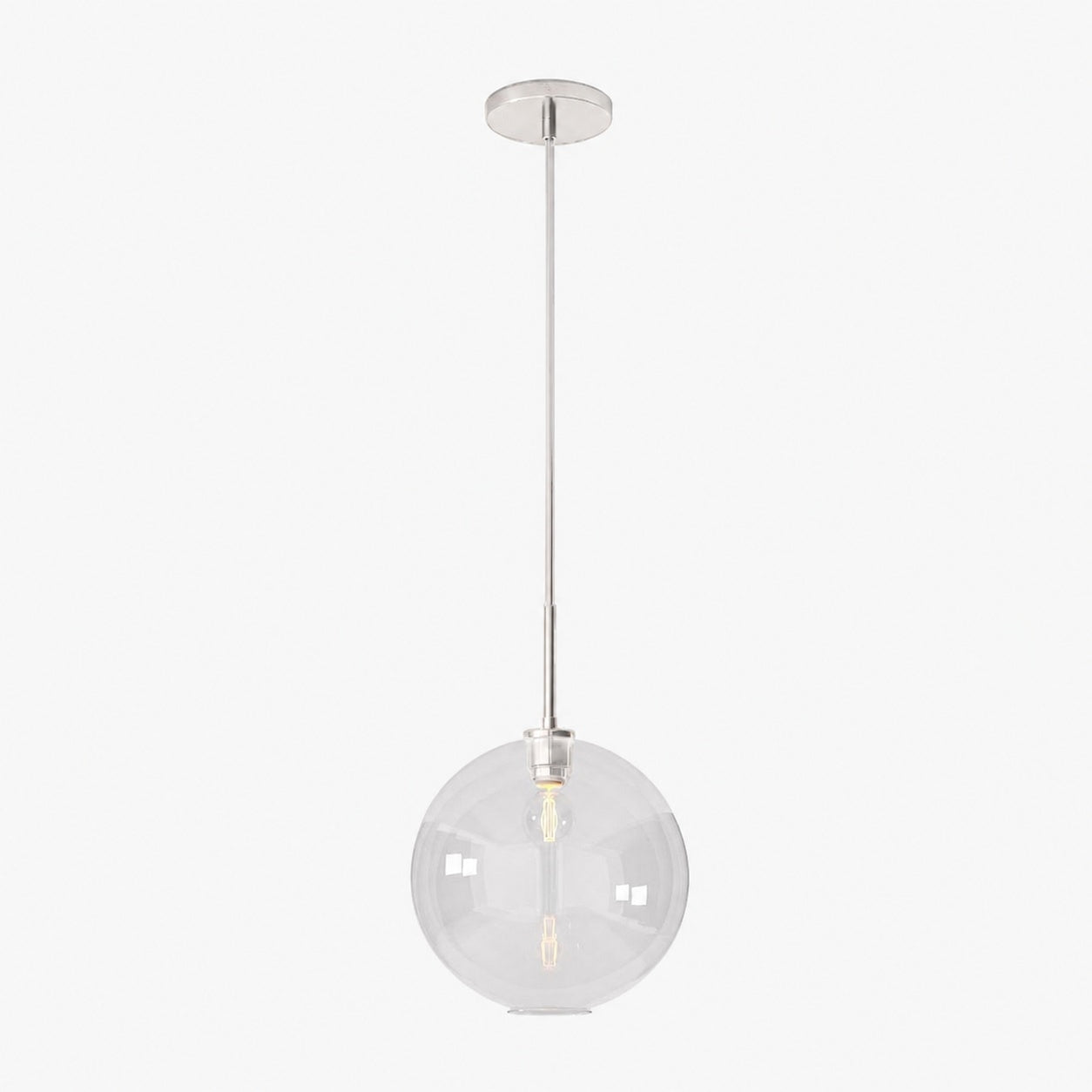Selvion Sculptural Globe Pendant Light - Modern Glass Pendant Lamp - Sleek Design