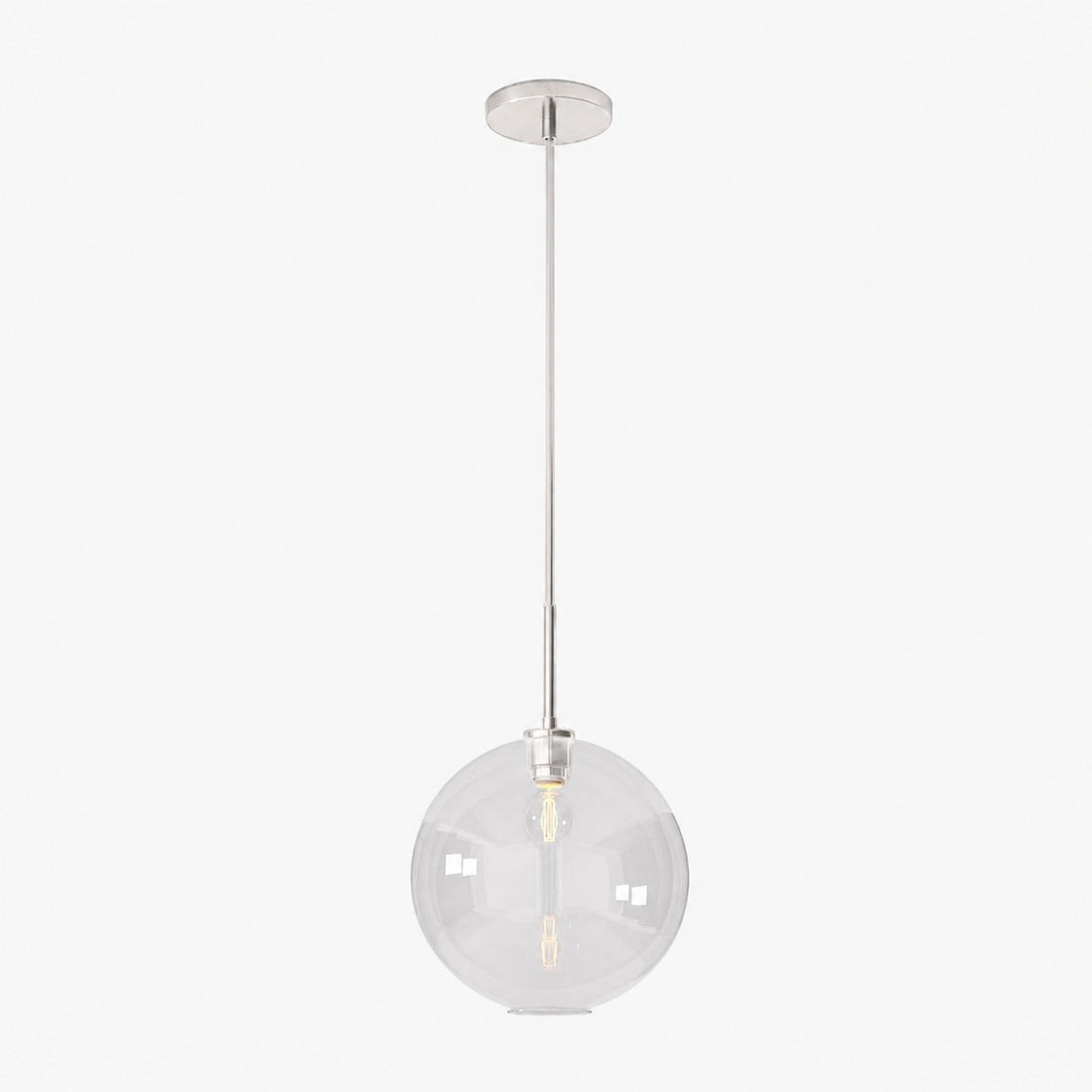 Selvion Sculptural Globe Pendant Light - Modern Glass Pendant Lamp - Sleek Design