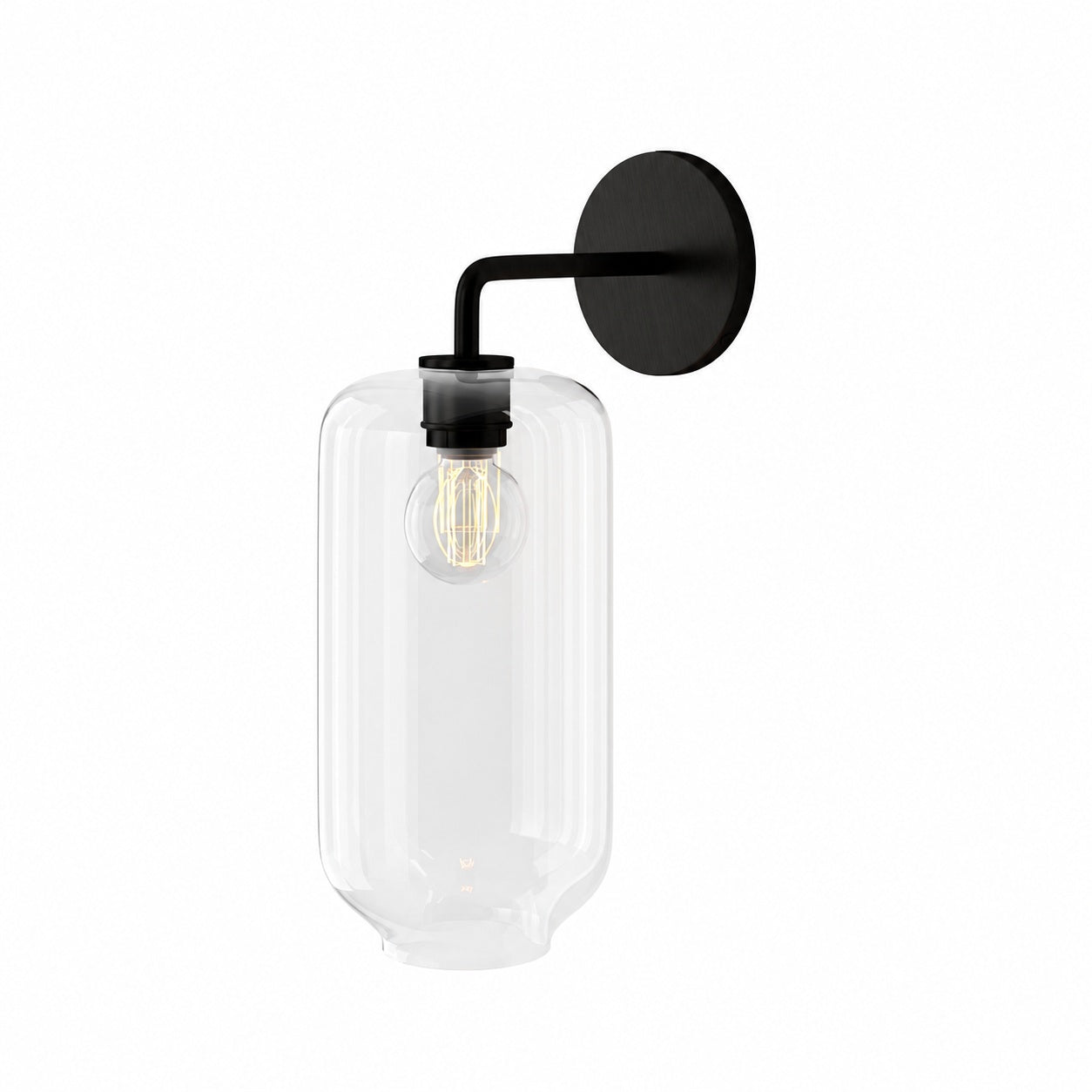 Lumivelle Pebble Sconce - Stylish Wall Light - Glass & Metal, Energy Efficient