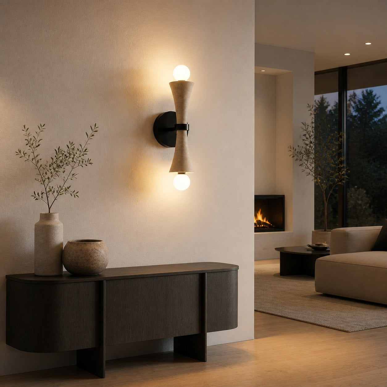 Modern Linear Wall Lamp – Minimalist LED Sconce for Bedroom Living Room Hallway