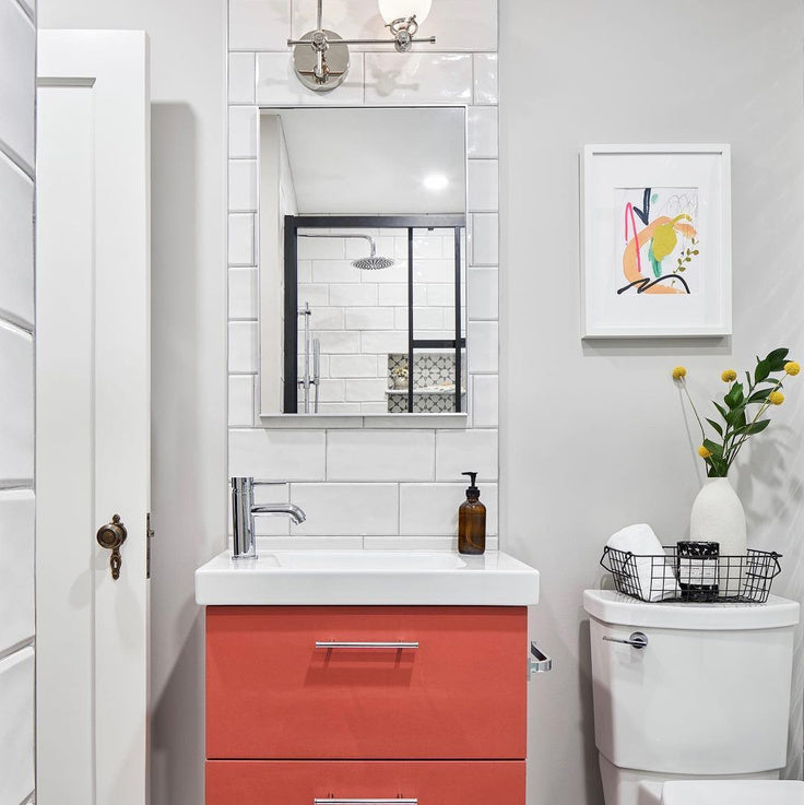 Asymmetric Wall Sconce - Raw Brass or Chrome Finish, Clear & White Glass