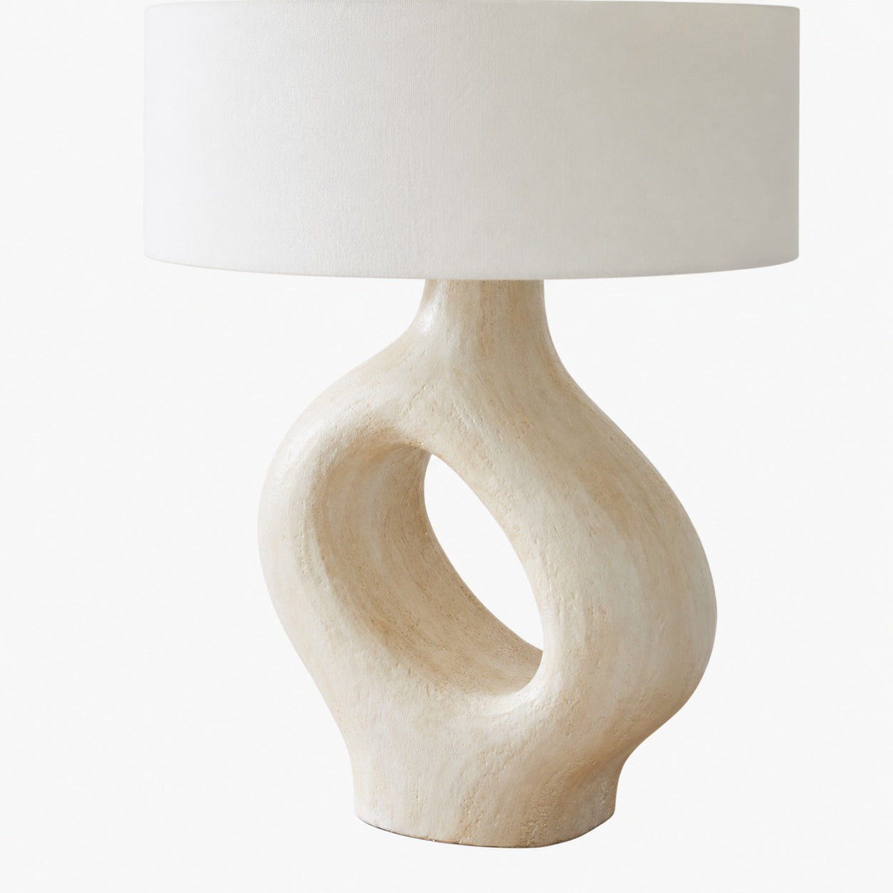 Ceruna Table Lamp with Ceramic Body and Textured Finish for Bedroom or Living Room