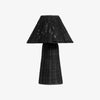 Wickara Sculptural Rattan Mini Table Lamp - Natural Woven Finish Suitable for Side Tables & Entryways
