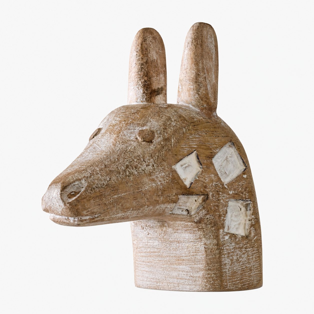 Carved Wood Animal Table Lamp