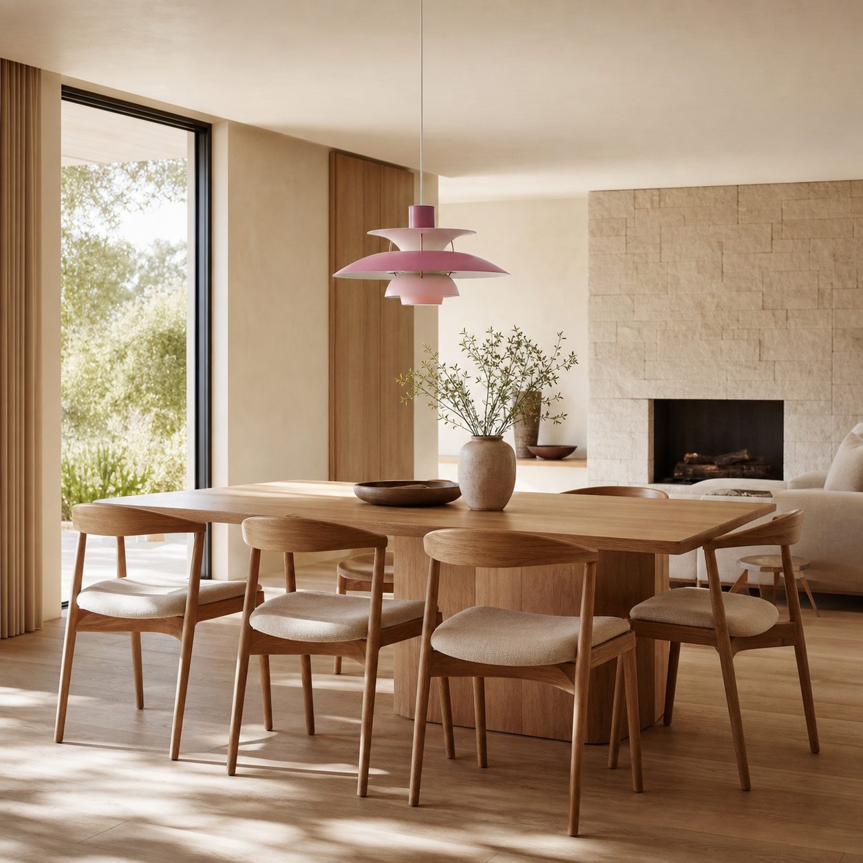 Layora Modern Scandinavian Pendant Light – Multi-Color Aluminum Design for Dining and Living Room N38