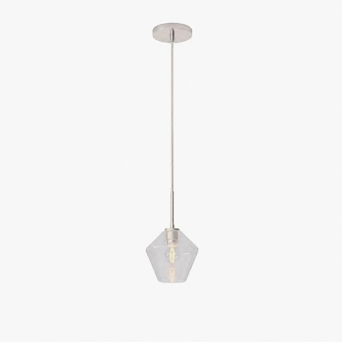 Merin Transparent Glass Sculpture Geometric Chandelier