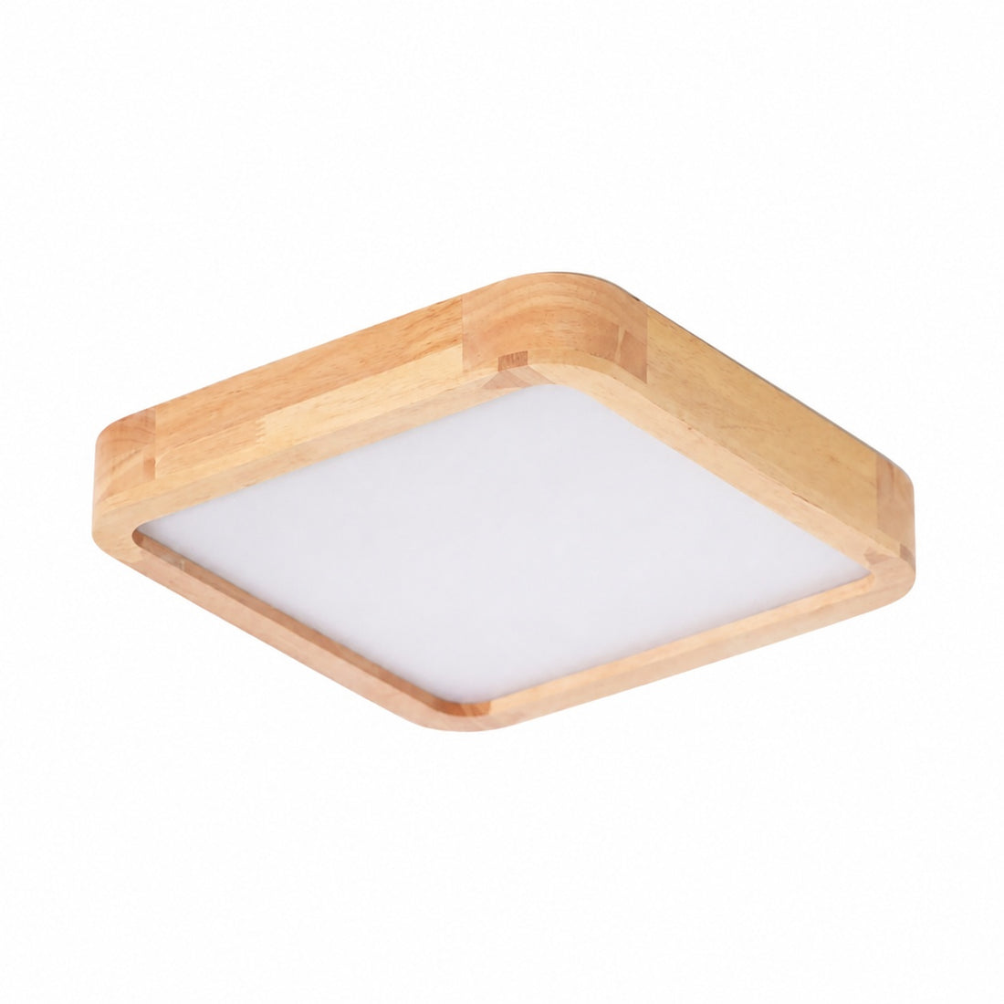 LignoForma Geometric Shape Ceiling Light - Contemporary Wood LED Ceiling for Bedroom and Lounge